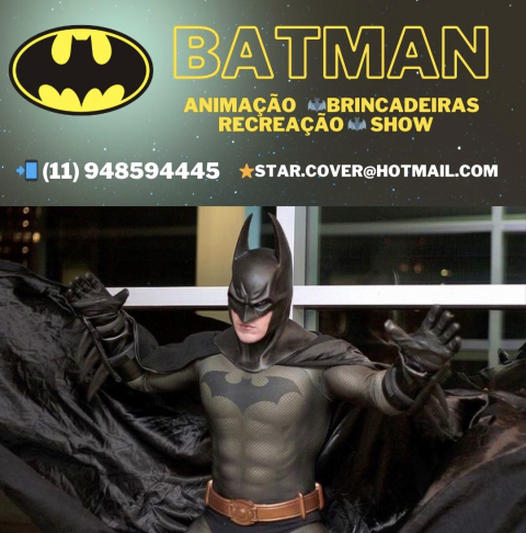 Batman animação de festas e eventos